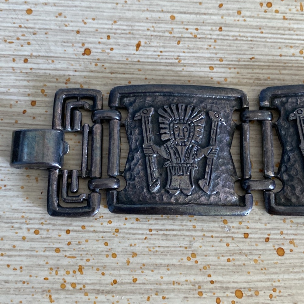 Vintage Aztec Panel Bracelet